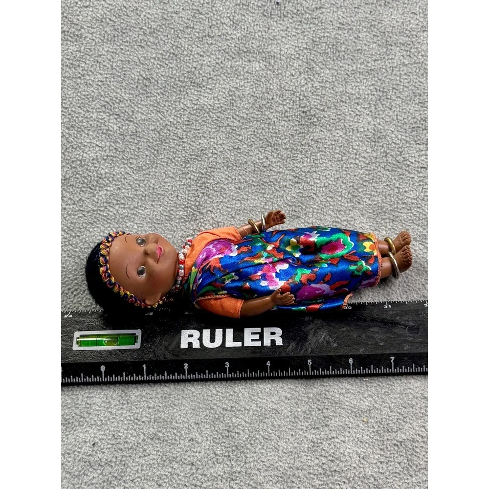 Vintage Pressman Vinyl Doll Walt Disney It's a Small World Africa Doll 1965